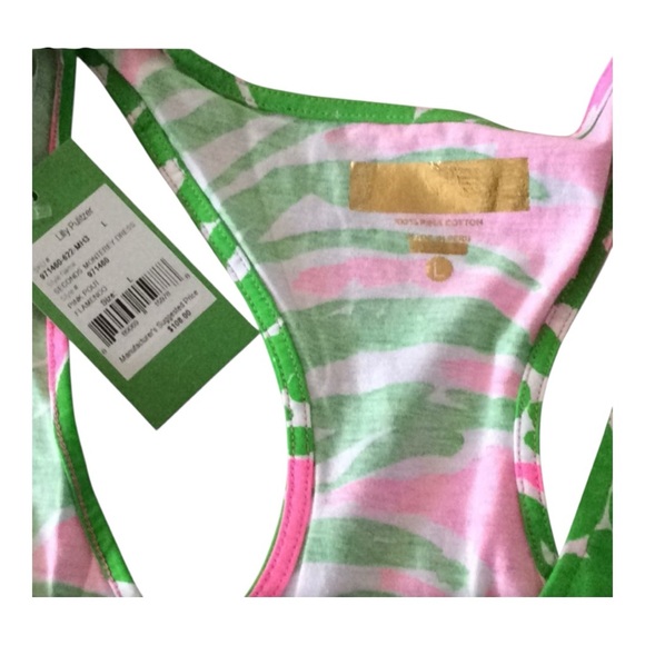 EUC Lilly Pulitzer Monterrey Dress Pink Pout Flamenco - L - Picture 10 of 10